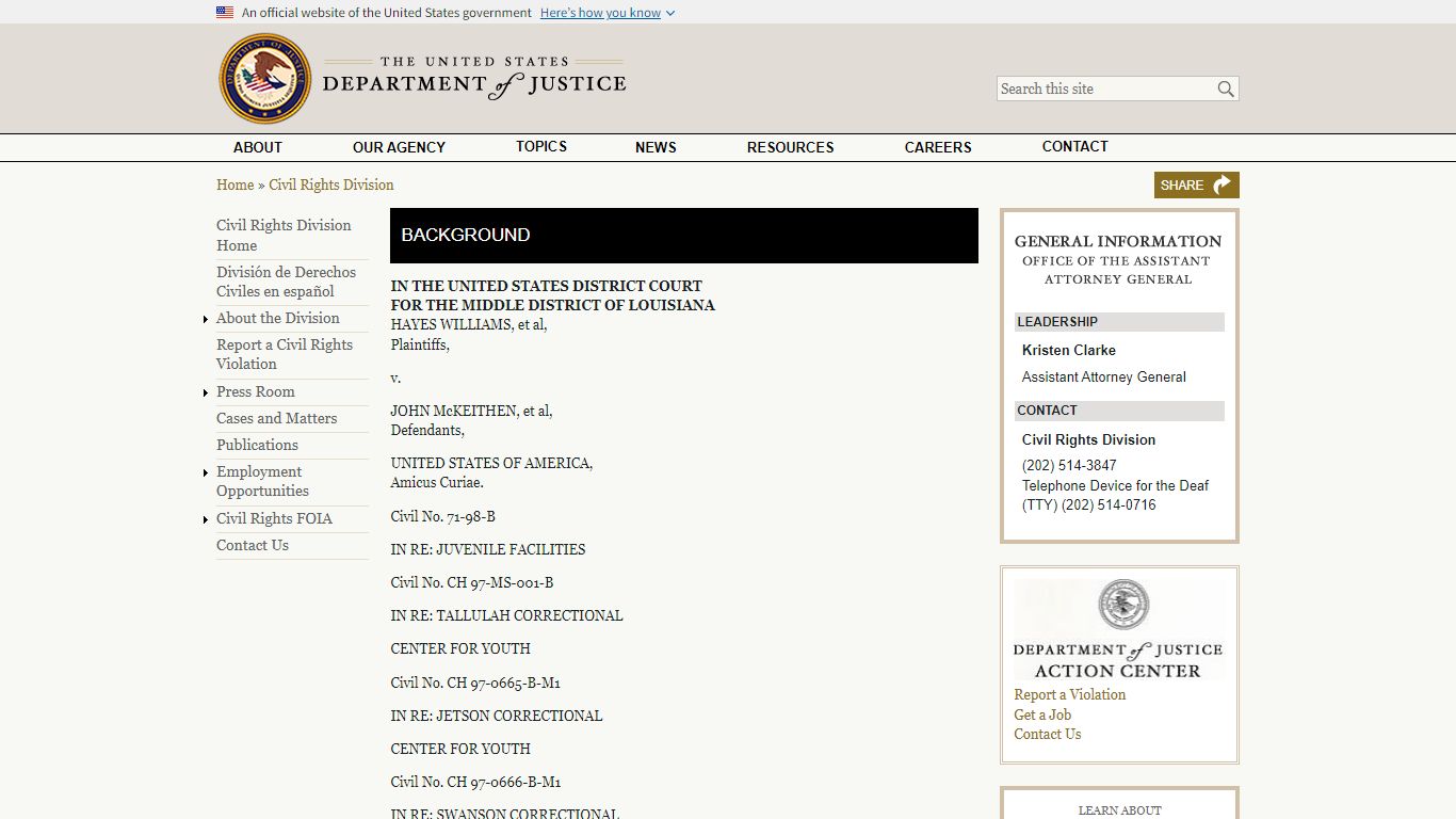 Background - United States Department of Justice